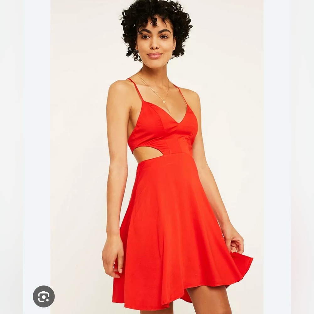 Urban outfitters Red Marguerita Cutout swing Dress XS